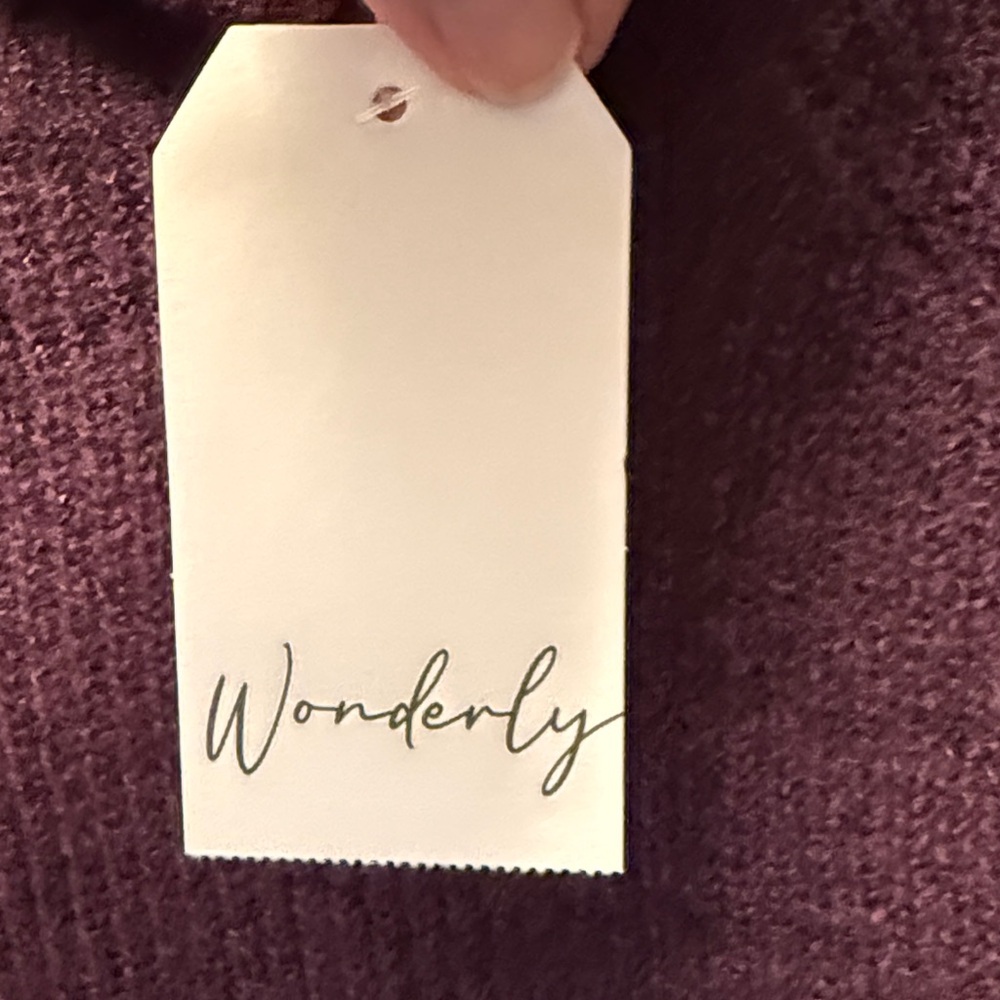 Wonderly Women's Deep Purple Cowl Neck Sweater size XXL. NWT - Picture 5 of 7